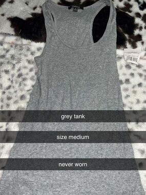 Ambiance Heather Gray Ribbed Muscle Tank
